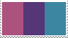 a stamp of the androgyne pride flag with toned-down colors